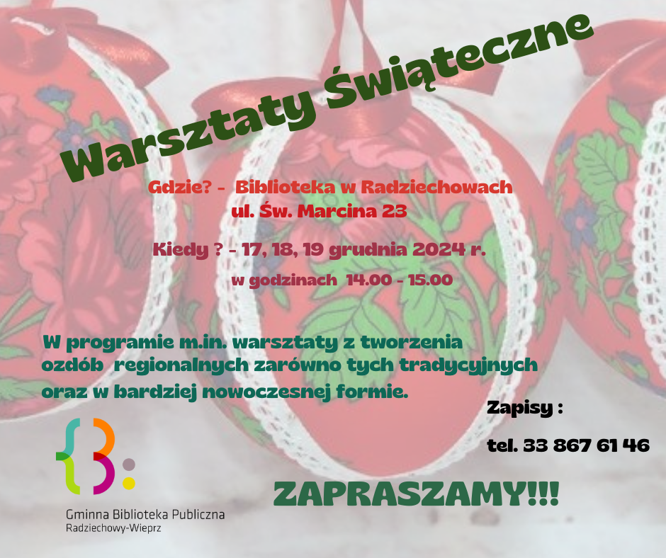 Świąteczne warsztaty regionalne!